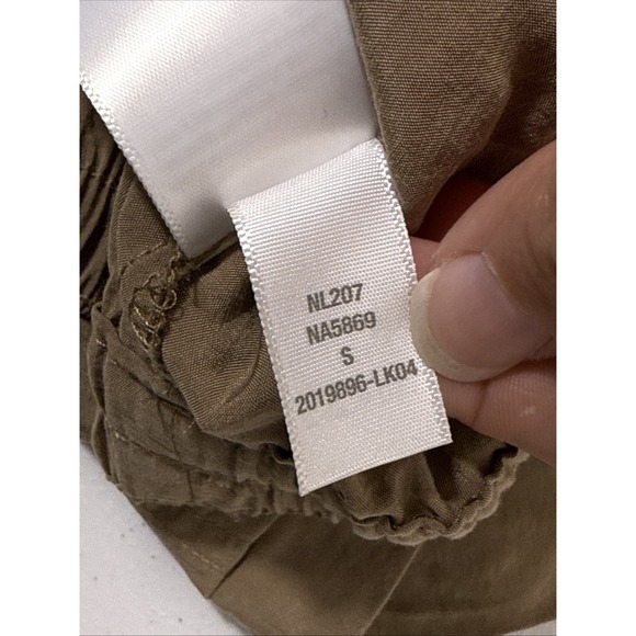 Madewell Straight Cargo Softdrape Pants Womens Small Brown Pull‎ On Drawstring - Picture 13 of 16